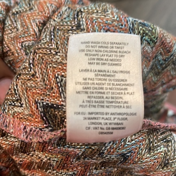 Anthropologie Maeve  - Westwater Knit Chevron Dress XSP - Picture 11 of 12